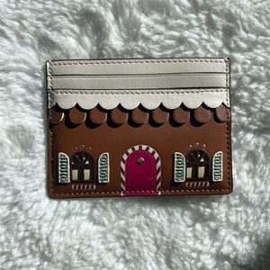 KATE SPADE NEW YORK Gingerbread House Cardholder NWT